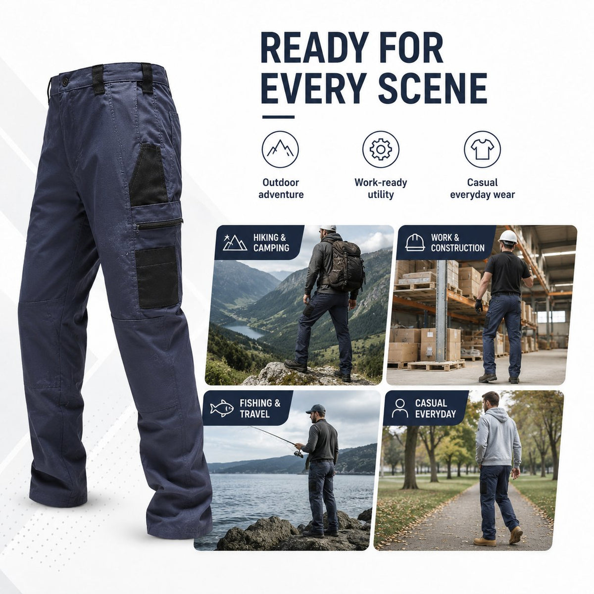 🔥Men’s Multi-Pocket Tactical Work Pants