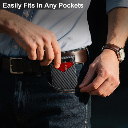 Slim Leather RFID Pop-Up Wallet with Cash Pocket (2026 Edition)