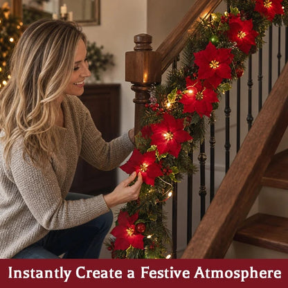 🔥Poinsettia LED Flower String Lights