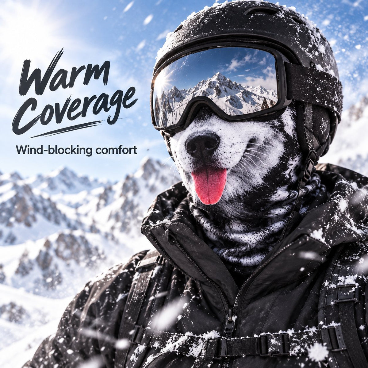 Animal Ski Balaclava – Warm Windproof Snowboard Face Cover with Snow Leopard, Tiger, Tabby & Husky Styles