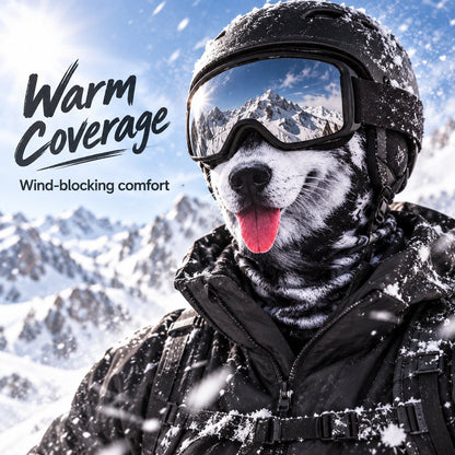 Animal Ski Balaclava – Warm Windproof Snowboard Face Cover with Snow Leopard, Tiger, Tabby & Husky Styles