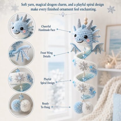 ⏳ Last Day 49% OFF – 🐉 Beginner-Friendly DIY Enchanted Dragon Spiral Hanging Ornament Kit | Complete Kit with All Tools & Step-by-Step Guide Included 💕