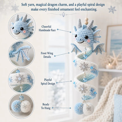 ⏳ Last Day 49% OFF – 🐉 Beginner-Friendly DIY Enchanted Dragon Spiral Hanging Ornament Kit | Complete Kit with All Tools & Step-by-Step Guide Included 💕