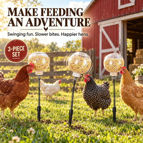📍Interactive Swinging Chicken Feeder Toy