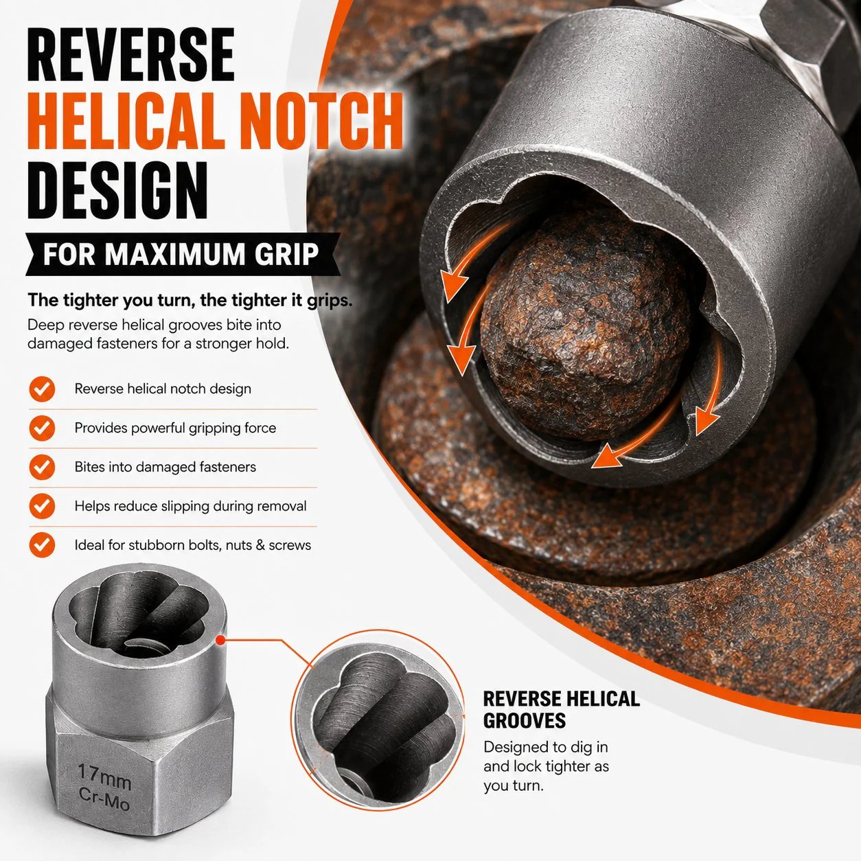 🧰13+1 PCS Bolt & Nut Extractor Set🔩-Buy 2 Get Free Shipping