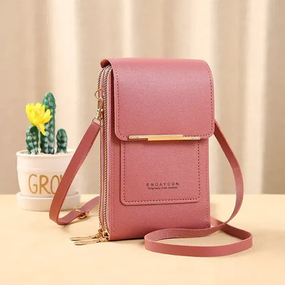 ⏳Only $13.99 Last Day Promotion - ✨RFID Anti-Theft Phone Crossbody – Touchscreen & Multi-Compartment Design📱