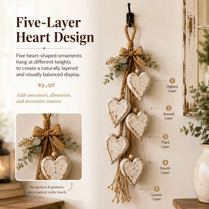 ⭐🍂🤎Hanging Heart Wall Decor