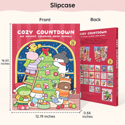🎄LAST DAY 50% OFF - 🎁🎨 24-Day Christmas Countdown Mystery Box mini Coloring Book Set(📦Buy 2 Free Shipping)