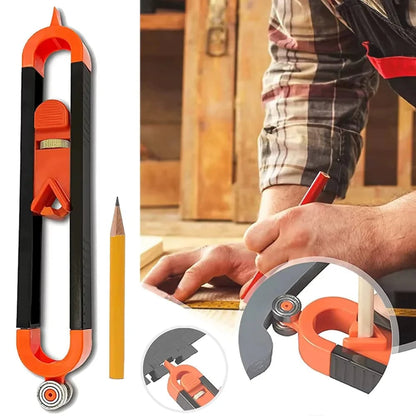 🛠️🔧Precision Contour Gauge with Lock – Adjustable Profile Copy Tool for Woodworking & Flooring