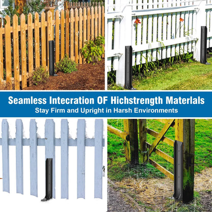Heavy-Duty H-Shaped Fence Post Repair Kit