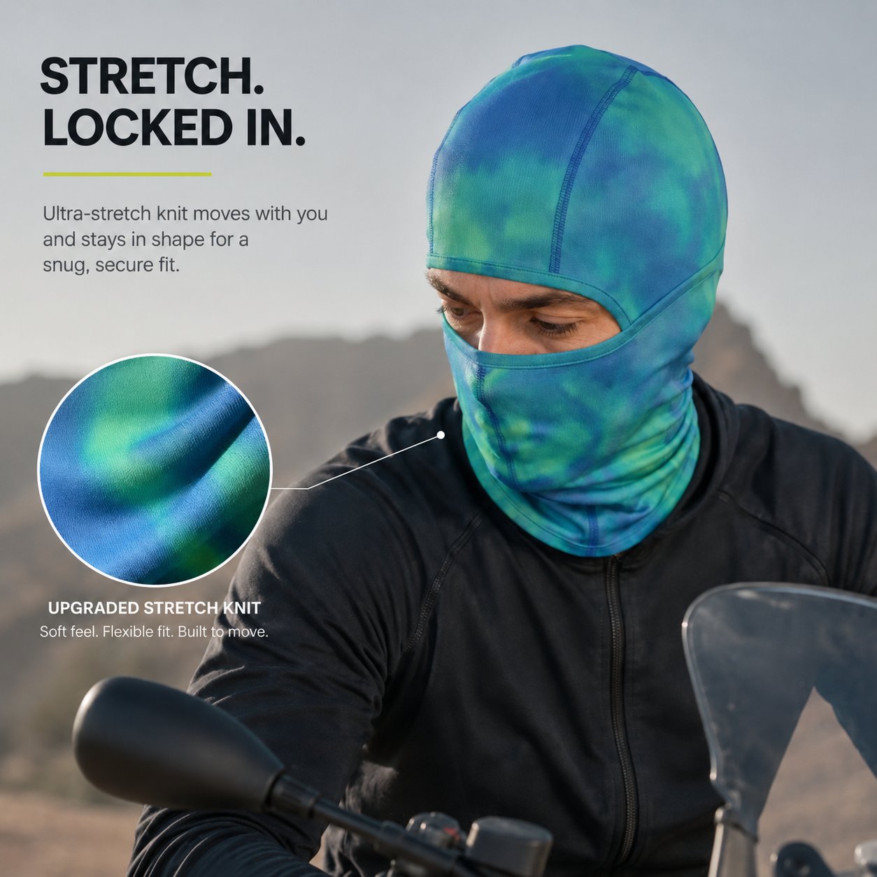 VOID V2 Reversible Thermal Balaclava Thermochromic Color Shift Face Mask for Outdoor Sports & Avant-Garde Street Style