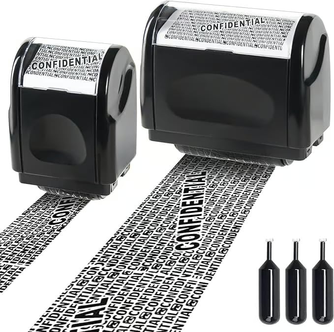 🔥🔥SALE 48% OFF!!-Privacy Protection Security Roller Stamp — Address & Billing Info Blocker, Home & Office Mailing Essentials 100m Long-Lasting Roll