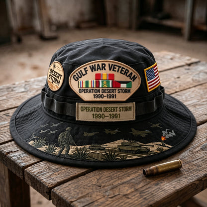 🇺🇸 Last Day Promo: 69% OFF 🎖️ - Gulf War Veteran Desert Storm Tribute Boonie Hat