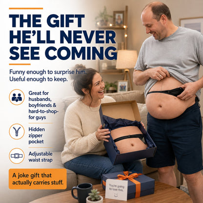 ✨🤣 Hidden-Storage Fake Belly Waist Bag