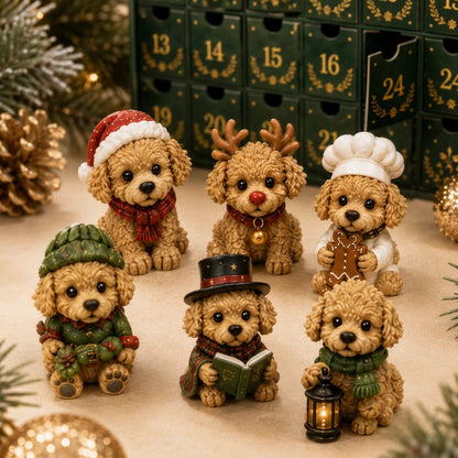 🔥50% Off Last Day🔥 - 🐶 24 Days of Christmas Teddy Dog Magic Advent Calendar – 24 Collectible Holiday Puppy Surprises