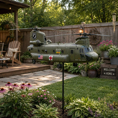 🔥Father's Day Special Offer: 49% OFF🎖️-Vietnam Veteran CH-47 Chinook Helicopter Wind Spinner ✈️Buy 2 Free Shipping Today!