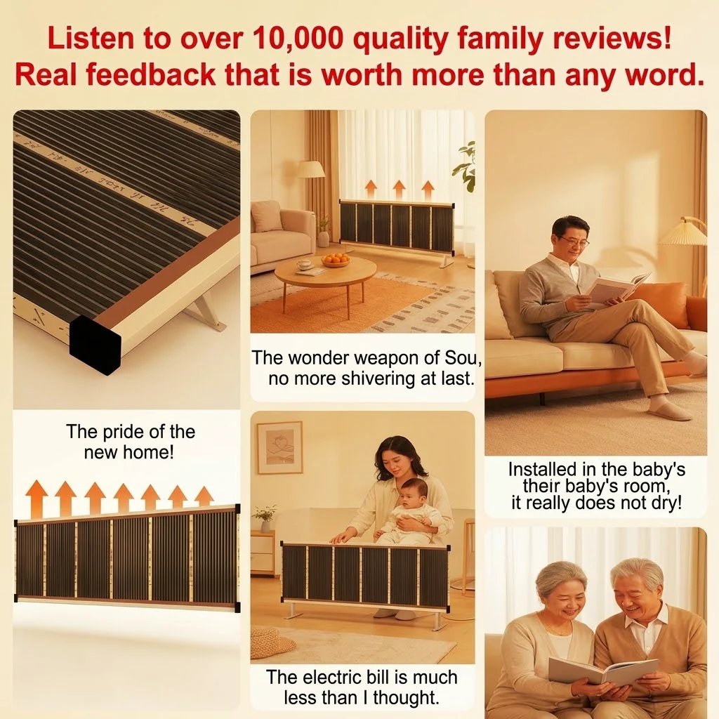 🔥 Graphene Far-Infrared Ceramic Wall Heater | 50W–400W