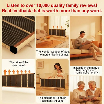🔥 Graphene Far-Infrared Ceramic Wall Heater | 50W–400W
