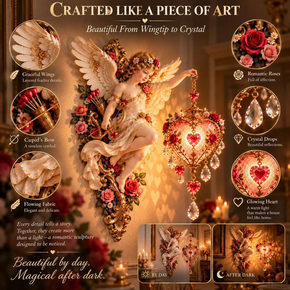 🔥LAST DAY 50% OFF❤️ Cupid’s Eternal Love Crystal Light