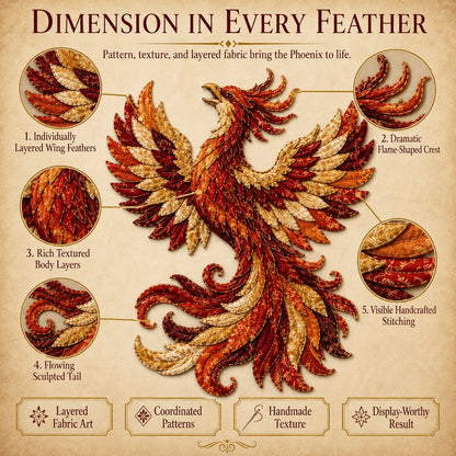 ⏳ Last Day 49% OFF – 🌙 Beginner-Friendly Mythic Wilds DIY Layered Patchwork Art Kit | Complete Kit with Patterned Fabrics, Sewing Materials & Step-by-Step Guide Included 💕