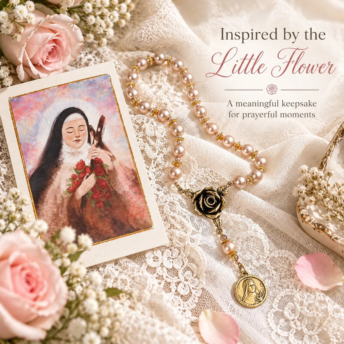 🌹 St. Thérèse Little Flower Rose Novena Chaplet