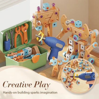 Children's Educational DIY Toy Tool Kit-Build More. Learn More. Play Creatively