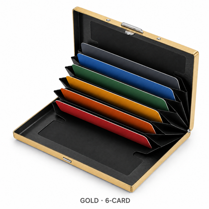 🔥RFID-Blocking Stainless Steel Card Wallet – Organized, Secure & Pocket-Ready 🔒