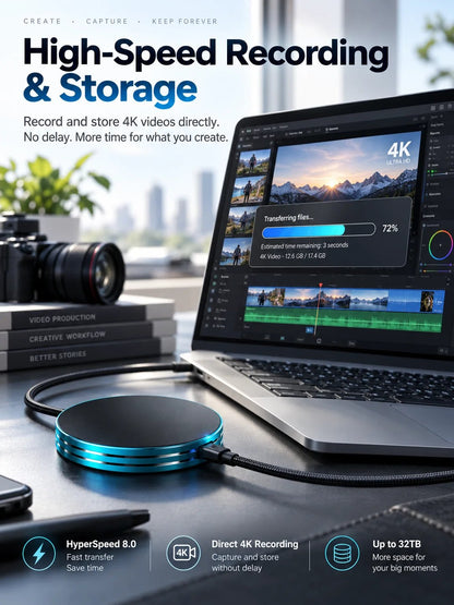 🔥HOT SALE🔥C Magnetic Portable SSD – Anti-Lost External Solid State Drive