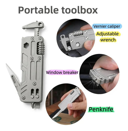 🛠️ Grade-5 Titanium 10-in-1 EDC Multi-Tool