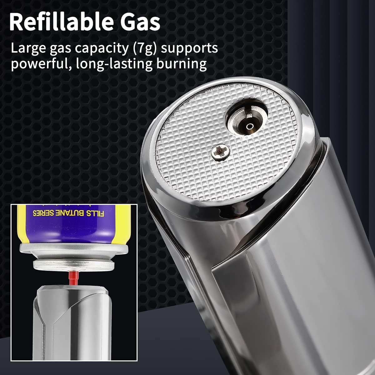 🔥HOT SALE🔥🔥1800°C Jet Torch Lighter,Butane Refillable Windproof Adjustable Flame Intensity