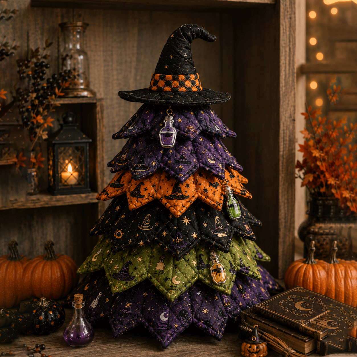 🔥Last Day 49% OFF - 🎃 DIY Halloween Quilted Fabric Tree Kit(📦Buy 2 Free Shipping)