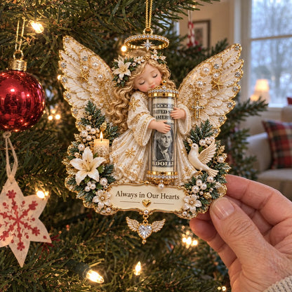 3D Angel Christmas Cash Gift Ornament – 6 Keepsake Designs