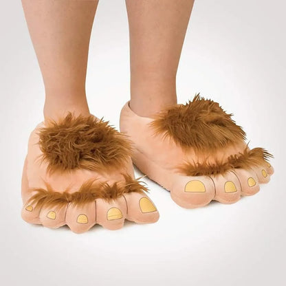 🐾 Furry Monster Feet Slippers – Cozy, Funny & Full of Adventure!