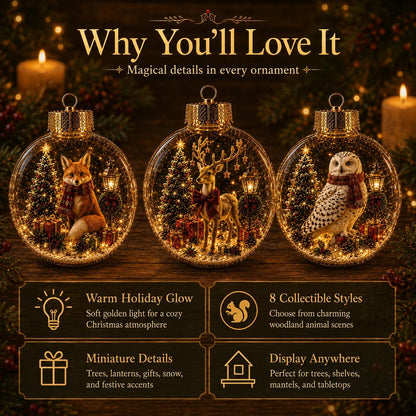 🎄✨ Magical Glass Christmas Ornaments