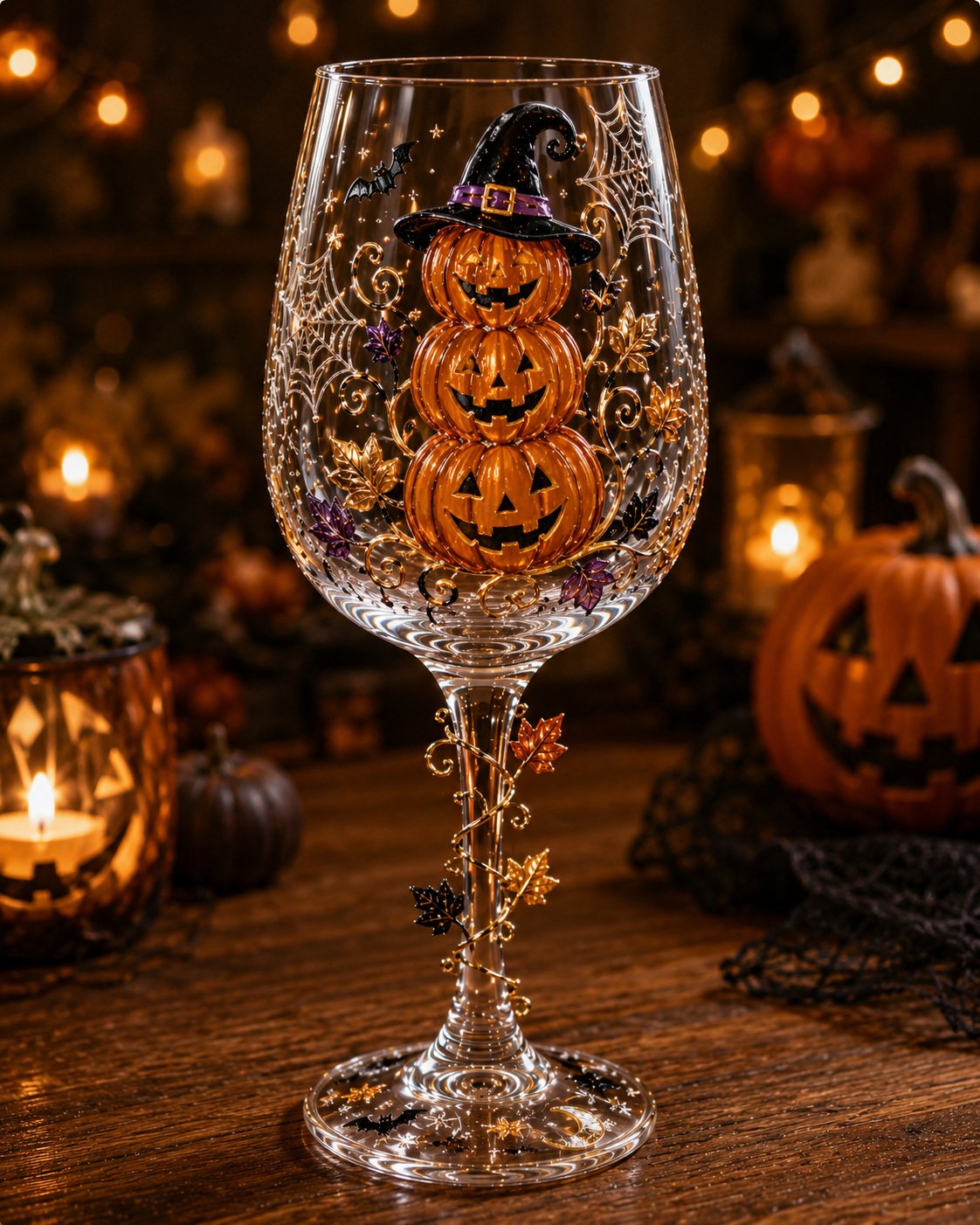 ⏳ Last Day 49% OFF – 🎃 3D Halloween Sculpted Glass Collection | Premium Clear Glass with Raised Spooky Characters, Glossy Seasonal Details & 6 Collectible Designs ✨