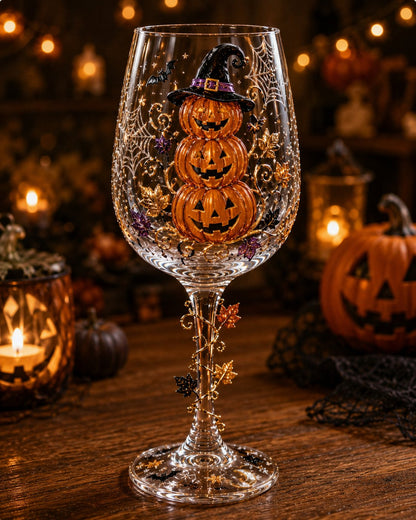 ⏳ Last Day 49% OFF – 🎃 3D Halloween Sculpted Glass Collection | Premium Clear Glass with Raised Spooky Characters, Glossy Seasonal Details & 6 Collectible Designs ✨