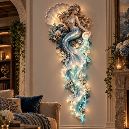 ⏰Limited Stock 50% OFF - 🌊✨ Enchanted Ocean Legends™ Lighted Wall Décor Collection 🐋🧜‍♀️