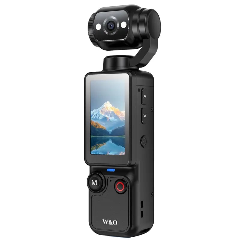 🎥 Upgraded Vlogging Camera – 180° Rotating Lens, Full-Body Video Recorder for Travel, Daily Life & Content Creation