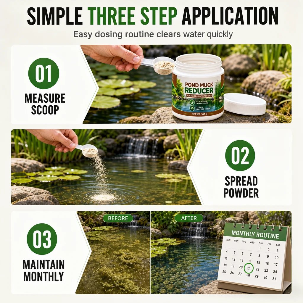 Pond Water Clarifier Powder for Fish Ponds and Pools