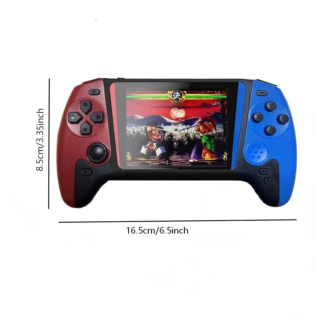 Portable Retro Video Handheld Games Console, 3.5-Inch Joystick, 500 Game Library, Wireless Controller, Rechargeable Battery, TV Connection