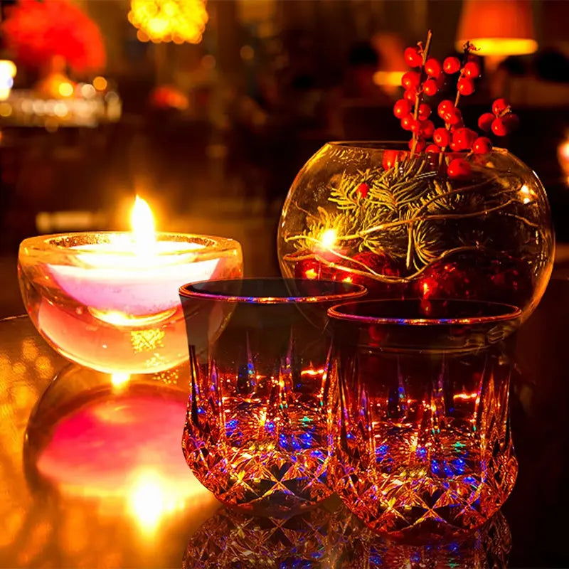 ✨ Liquid-Activated LED Light-Up Cup | Crystal-Style Party Drinkware