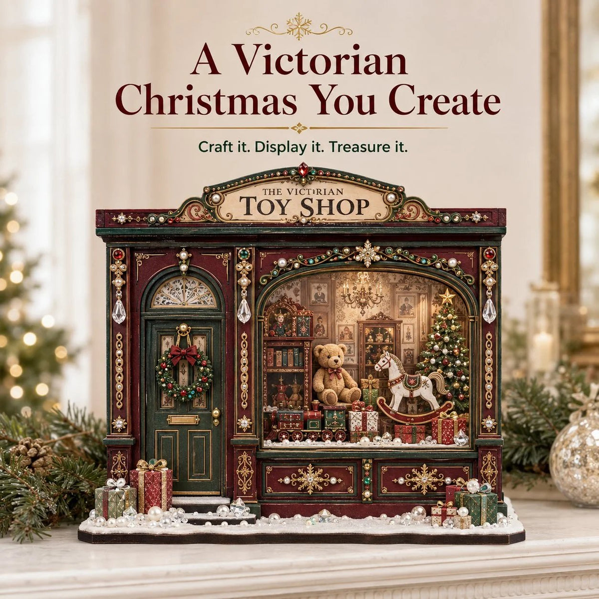 Victorian Toy Shop DIY Craft Kit – Christmas Miniature Decor