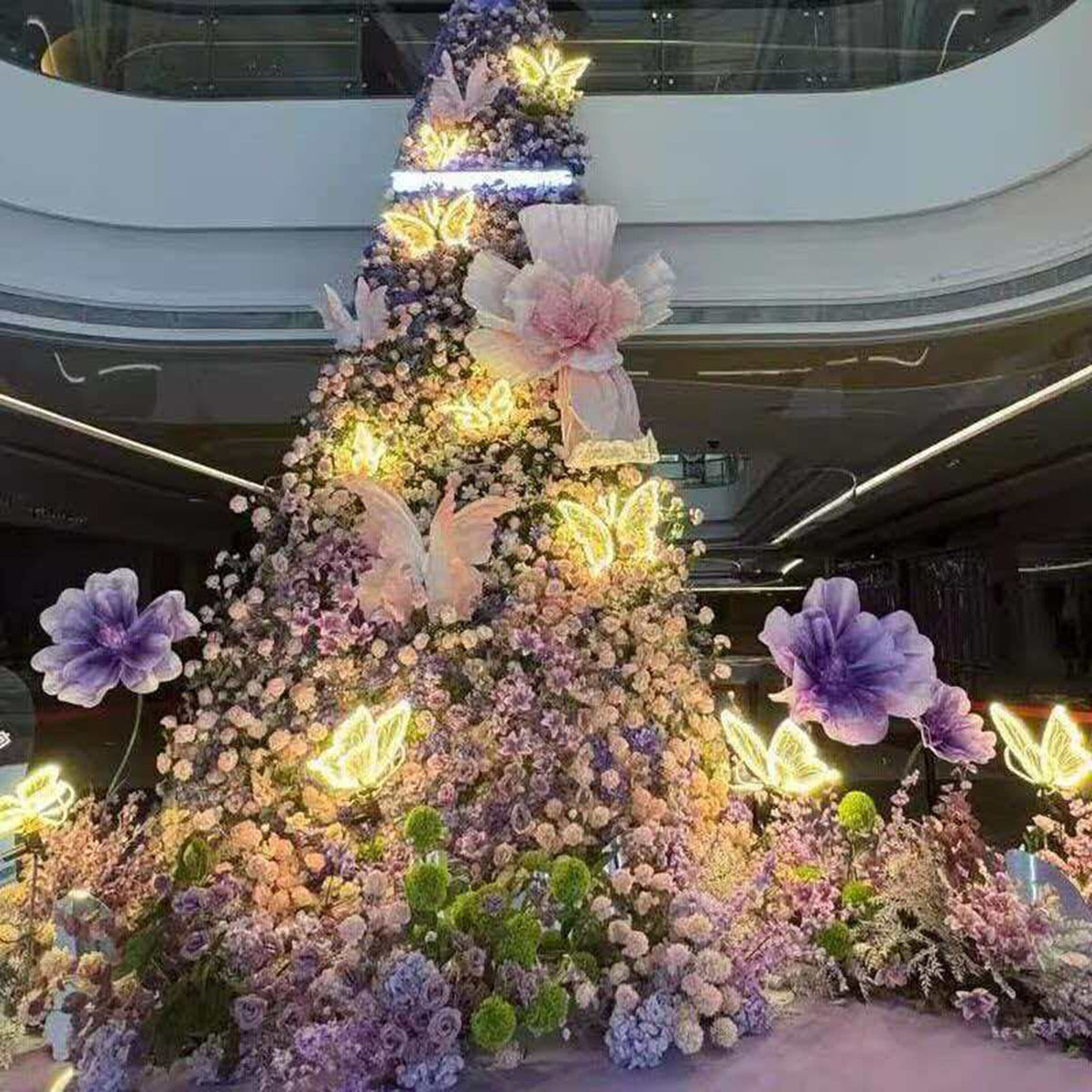 Christmas Butterfly Light, Flapping Luminous Garden Stake