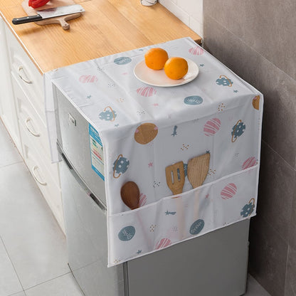 🌼 Daisy Fridge Dust Cover – Waterproof Top Protector with Handy Storage Pockets, Stylish & Functional Kitchen Essential(Buy 2 Free Shipping)