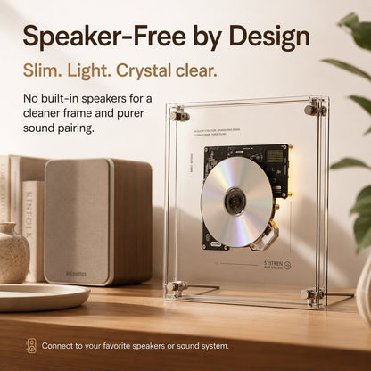 🖼️ Wall-Mounted Transparent CD Player