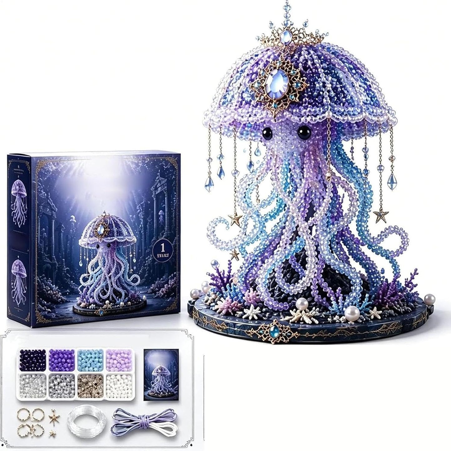 DIY Beaded Jellyfish (Marine Life)🪼