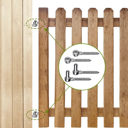 🔥Heavy-Duty M12 Fence Gate Hinge & Bolt Set (2-Pack)