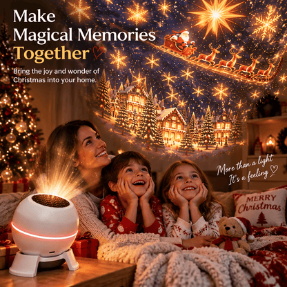 🎄 Christmas Projection Night Light – Instant Holiday Magic for Any Room