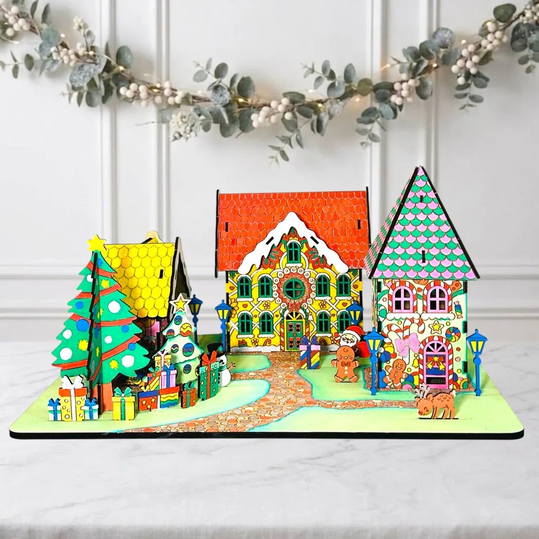 🎄12 days of painting. One village that glows.🖌️🎅