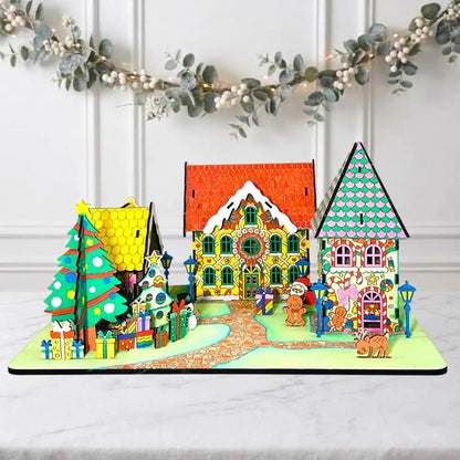 🎄12 days of painting. One village that glows.🖌️🎅